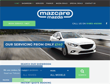 Tablet Screenshot of mazcare.co.uk